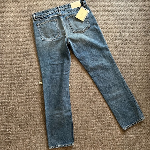GRLFRND Distressed Straight Leg Jeans - Picture 3 of 4